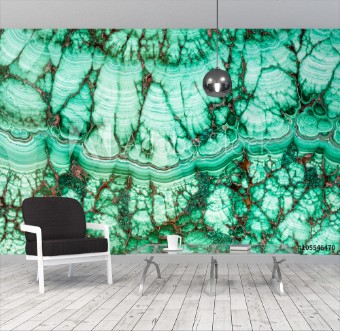 Picture of Texture of malachite mineral gemstone